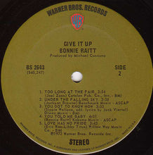 Load image into Gallery viewer, Bonnie Raitt : Give It Up (LP, Album, Ter)