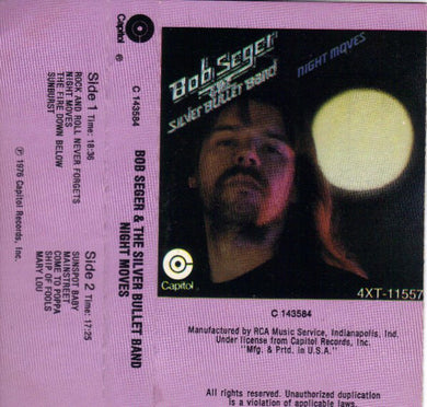 Bob Seger And The Silver Bullet Band : Night Moves (Cass, Album, Club, RCA)