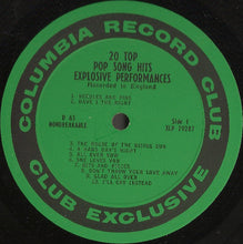 Load image into Gallery viewer, Various : 20 Top Pop Song Hits Explosive Performances - Recorded In England (LP, Album, Mono, Club)
