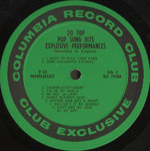 Load image into Gallery viewer, Various : 20 Top Pop Song Hits Explosive Performances - Recorded In England (LP, Album, Mono, Club)
