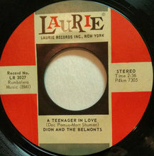 Load image into Gallery viewer, Dion &amp; The Belmonts : A Teenager In Love  (7", Single, RE)