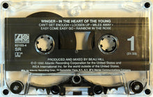 Load image into Gallery viewer, Winger : In The Heart Of The Young (Cass, Album)