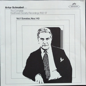 Artur Schnabel / Ludwig van Beethoven : The Complete Beethoven Society Recordings, 1932–37 / Vol. 1: Sonatas, Nos. 1-10 (4xLP, Comp, Mono + Box)