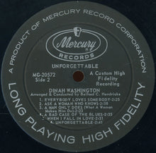 Load image into Gallery viewer, Dinah Washington : Unforgettable (LP, Album, Mono)