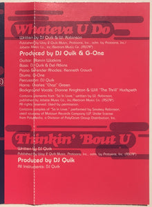 DJ Quik : Rhythm-Al-Ism (Over 70 Minutes Of Commercial-Free Music) (Cass, Album, Son)