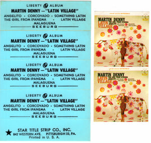 Martin Denny : Latin Village (7", EP, Jukebox)