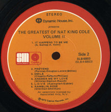Load image into Gallery viewer, Nat King Cole : The Greatest Of Nat King Cole (2xLP, Album, Comp, Jac)