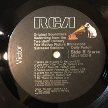 Load image into Gallery viewer, Various : Rhinestone - Original Soundtrack Recording From The Twentieth Century Fox Motion Picture (LP)