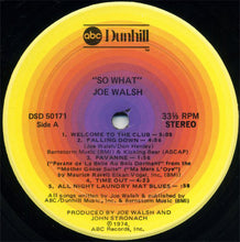 Load image into Gallery viewer, Joe Walsh : So What (LP, Album, Pit)