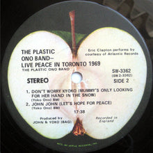 Load image into Gallery viewer, The Plastic Ono Band : Live Peace In Toronto 1969 (LP, Album)