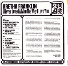 Load image into Gallery viewer, Aretha Franklin : I Never Loved A Man The Way I Love You (LP, Album, Pit)