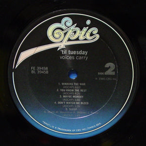 'Til Tuesday : Voices Carry (LP, Album, Car)