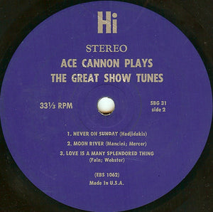 Ace Cannon : Ace Cannon Plays The Great Show Tunes (7", Jukebox)