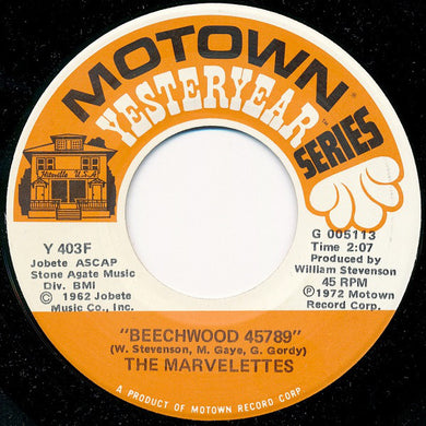 The Marvelettes : Beechwood 45789 / Playboy (7