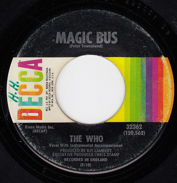 The Who : Magic Bus / Someone's Coming (7