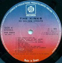 Load image into Gallery viewer, The Kinks : 20 Golden Greats! (LP, Comp)