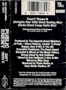 Public Enemy : Can't Truss It (Cass, Single)