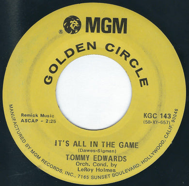 Tommy Edwards : It's All In The Game / Please Love Me Forever (7