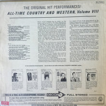 Load image into Gallery viewer, Various : All-Time Country And Western Volume VIII (LP, Comp)