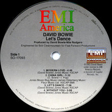 Load image into Gallery viewer, David Bowie : Let's Dance (LP, Album, Win)