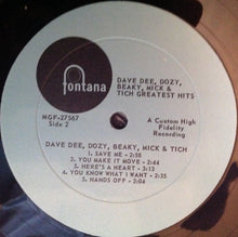 Load image into Gallery viewer, Dave Dee, Dozy, Beaky, Mick &amp; Tich : Greatest Hits (LP, Comp, Mono)