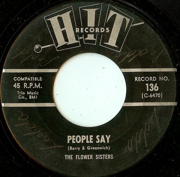 The Flower Sisters / Leroy Jones (6) : People Say / C'mon And Swim (7