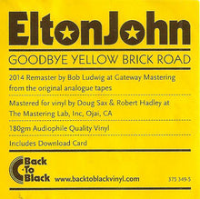 Load image into Gallery viewer, Elton John : Goodbye Yellow Brick Road (2xLP, Album, M/Print, RE, RM, Tri)
