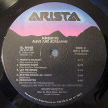 Load image into Gallery viewer, Krokus : Alive And Screamin' (LP, Album, Club, Ind)