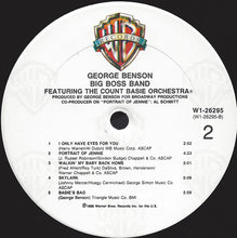 Load image into Gallery viewer, George Benson Featuring The Count Basie Orchestra : Big Boss Band (LP, Album, Car)