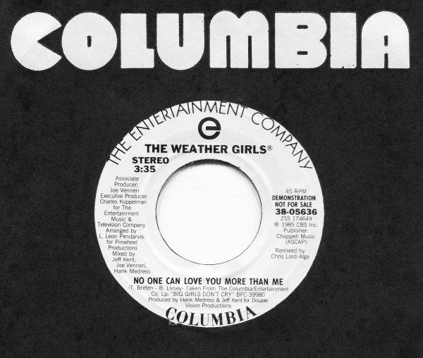 The Weather Girls : No One Can Love You More Than Me (7