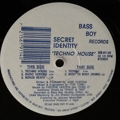 Secret Identity : Techno House (12