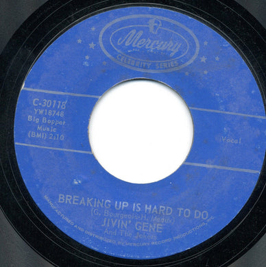Jivin' Gene & The Jokers : Breaking Up Is Hard To Do (7