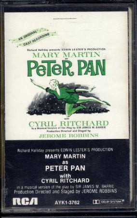 Mary Martin : Peter Pan (An Original Cast Recording) (Cass, Album, RE)