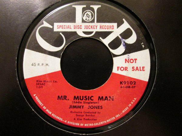 Jimmy Jones : Mr. Music Man / Holler Hey (7