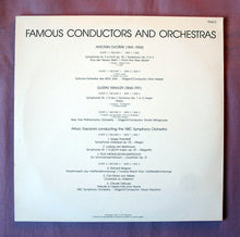 Load image into Gallery viewer, Antonín Dvořák, Erich Kleiber, Gustav Mahler, Dimitri Mitropoulos, Arturo Toscanini, Sergei Prokofiev, Ludwig van Beethoven, Felix Mendelssohn-Bartholdy, Richard Wagner, Carl Maria von Weber, Claude Debussy : Famous Conductors And Orchestras (3xLP, Comp)