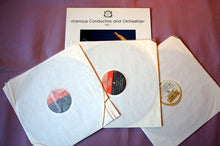 Load image into Gallery viewer, Antonín Dvořák, Erich Kleiber, Gustav Mahler, Dimitri Mitropoulos, Arturo Toscanini, Sergei Prokofiev, Ludwig van Beethoven, Felix Mendelssohn-Bartholdy, Richard Wagner, Carl Maria von Weber, Claude Debussy : Famous Conductors And Orchestras (3xLP, Comp)