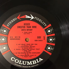 Load image into Gallery viewer, Anita Bryant : Kisses Sweeter Than Wine (LP, Album)