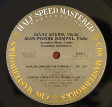 Load image into Gallery viewer, Isaac Stern / Jean-Pierre Rampal, Jerusalem Music Center Chamber Orchestra - Antonio Vivaldi &amp; Georg Philipp Telemann : Isaac Stern / Jean-Pierre Rampal Play Vivaldi &amp; Telemann (Double Concertos In C Minor And D Minor / Suite In A Minor For Flute And Strings) (LP, Album)