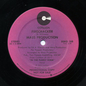 Mass Production : Firecracker (12", Promo)