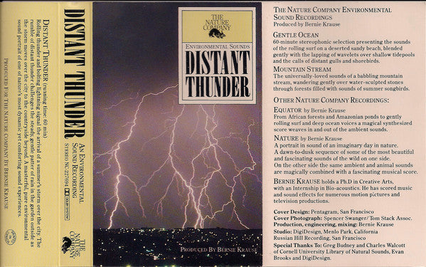 Bernie Krause : Distant Thunder (Cass, Album)