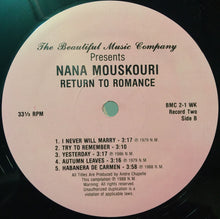 Load image into Gallery viewer, Nana Mouskouri : Return To Romance (LP, Comp)