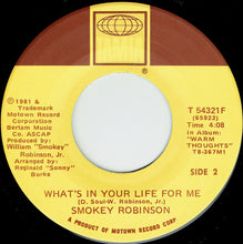Load image into Gallery viewer, Smokey Robinson : Being With You (7&quot;, Single, Ter)