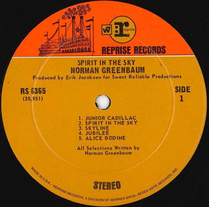 Norman Greenbaum : Spirit In The Sky (LP, Album, Ter)