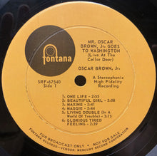 Load image into Gallery viewer, Oscar Brown Jr. : Mr. Oscar Brown Jr. Goes To Washington (LP, Promo)