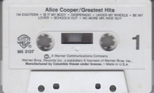 Load image into Gallery viewer, Alice Cooper : Greatest Hits (Cass, Comp, Club)