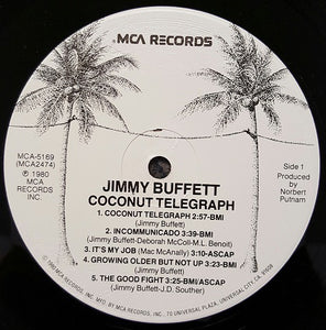 Jimmy Buffett : Coconut Telegraph (LP, Album, RP, Pin)