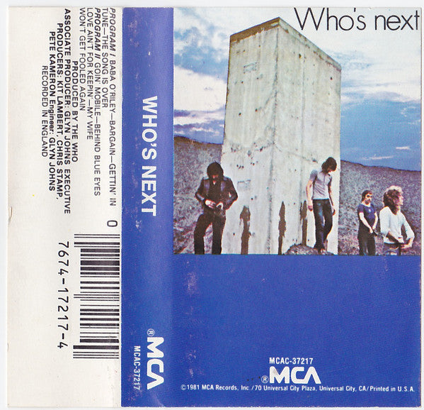 The Who : Who's Next (Cass, Album)