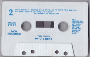 The Who : Who's Next (Cass, Album)