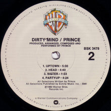 Load image into Gallery viewer, Prince : Dirty Mind (LP, Album, Win)