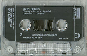 Giuseppe Verdi, Robert Shaw, Atlanta Symphony Orchestra And Atlanta Symphony Chorus, Susan Dunn, Diane Curry, Jerry Hadley, Paul Plishka : Requiem (Cass)